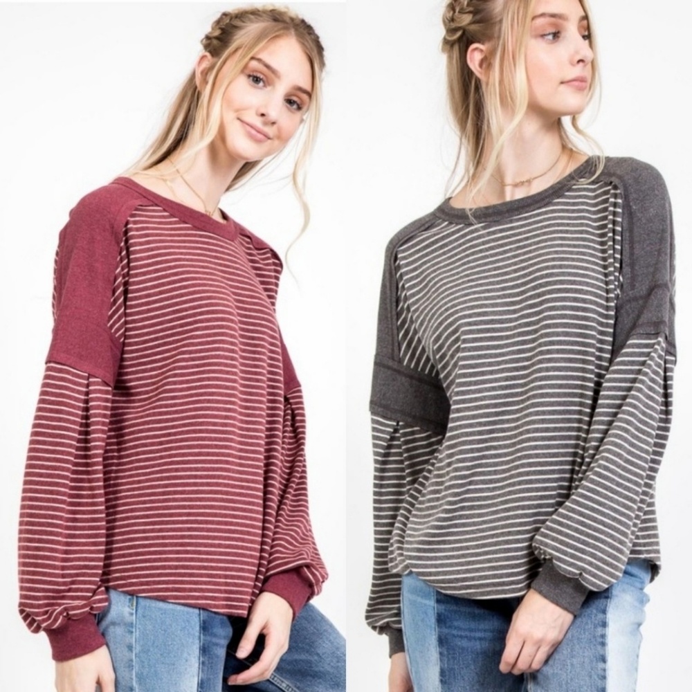 72843 Striped Top - Picture 2 of 4